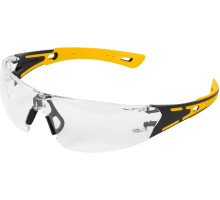 Защитные открытые очки Denzel поликарбонатные, прозрачная линза 89191