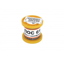 Припой AMPERIN ПОС-61 диаметр 1 мм с канифолью 100 г 062380