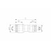 Фитинг прямой переходной пластиковый 8 мм на 6 мм CDC Pneumatics PG 0806N