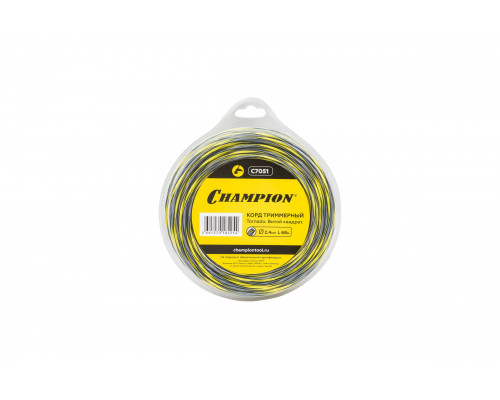 Триммерный корд Champion Tornado 2.4 мм 68 м C7051