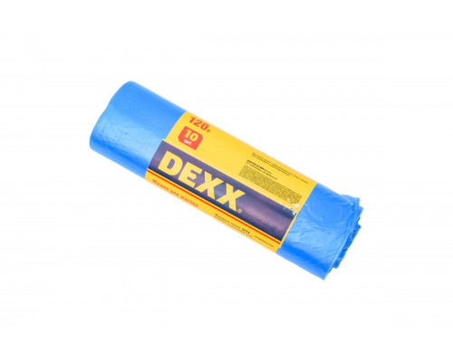 Мешки для мусора голубые (10 шт; 120 л) DEXX 39150-120