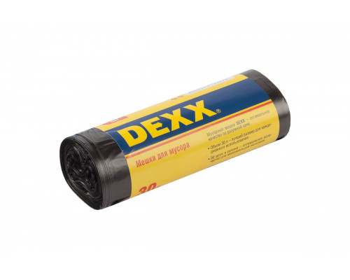 Мешки для мусора черные (30 шт; 30 л) DEXX 39150-30