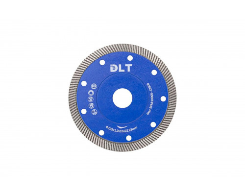 Диск алмазный №19 SUPER THIN TURBO, 125 мм DLT 1424