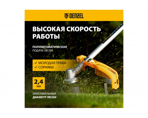 Катушка триммерная полуавтоматическая легкая заправка (М10x1,25; М10x1; М8x1,25) Denzel 96392