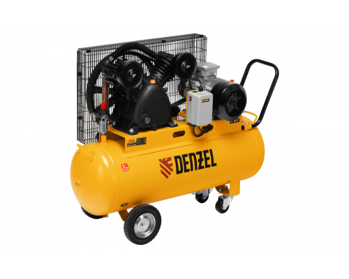 Компрессор воздушный ременной привод Denzel BCV 4000-T/100, 4.0 кВт, 100 литров, 690 л/мин 58117
