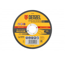 Круг отрезной по металлу DENZEL 125x2.5x22.2 мм, WA60TBF 73766