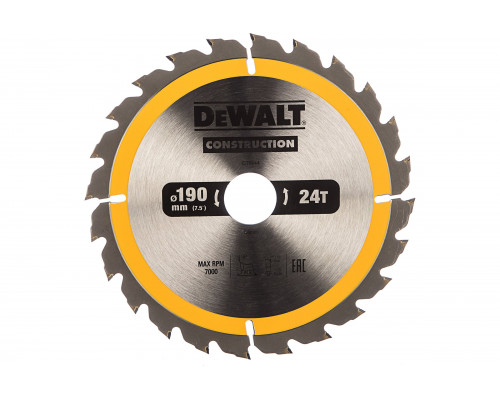 Пильный диск CONSTRUCT (190х30 мм; 24 ATB) DEWALT DT1944