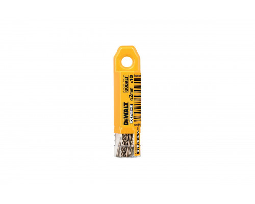 Сверло Dewalt DT4918, по металлу COBALT 5%, 2x49x24 мм, 10 шт. DT4918-QZ