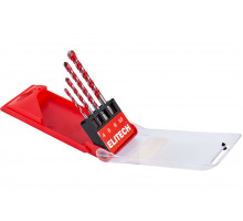 Набор сверл универсальных Elitech Multi Construction 4, 6, 8, 10 мм 1820.172000 205077