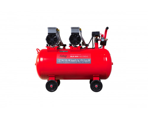 Компрессор безмасляный малошумный FUBAG OLS 500/100 CM2х2 646075