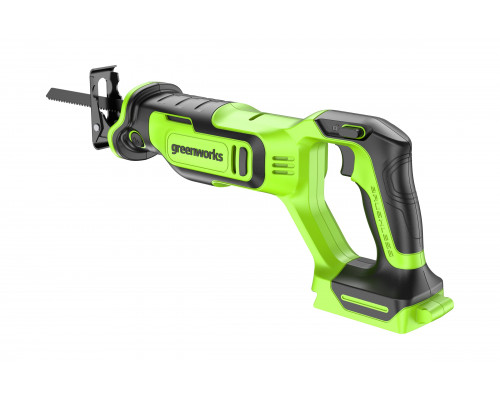 Пила сабельная аккумуляторная GreenWorks GPT-BLRS-1, 24В, б/щет., 0-3000 об/мин, рез 115 мм дер., без АКБ и ЗУ 1200607