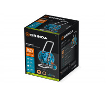 Поливочный набор Grinda HCK-25, шланг 25м x 1/2, 4 предмета, усиленные колеса, телескопическая ручка, катушка со шлангом в комплект ProLine 428461