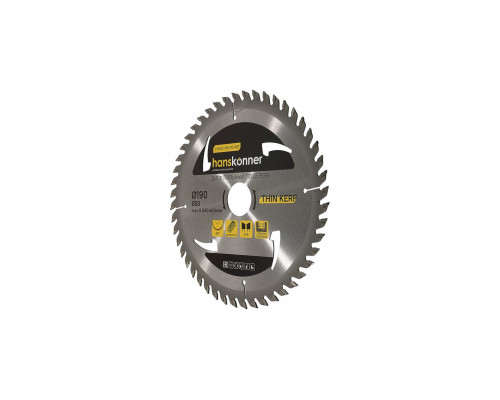 Диск пильный 190х30, 48Z Hanskonner H9022-190-30-48T