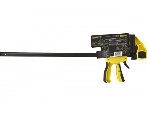 Струбцина быстрозажимная, 450мм, 300кгс, сжим-разжим, Hanskonner HK1078-09-45