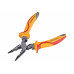 Длинногубцы Hanskonner 160мм, эксц. шарнир, стриппер, диэлектрические, HK1020-03-3-160