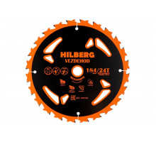 Диск пильный Hilberg Vezdehod 184x16x24Тx18º (reverse) HVR184