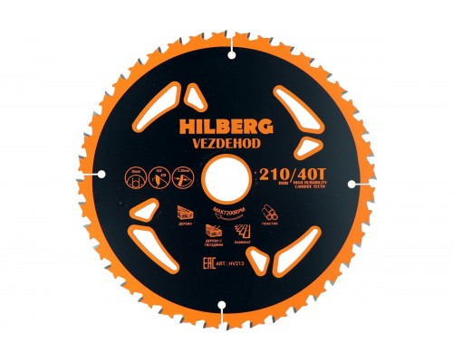 Диск пильный Hilberg Vezdehod 210x30x40Тx7º HV213
