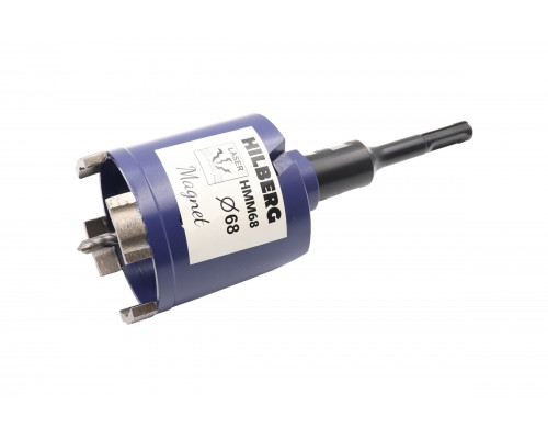 Коронка алмазная по бетону Hilberg 68 мм Laser Magnet Hмм68 HMM68