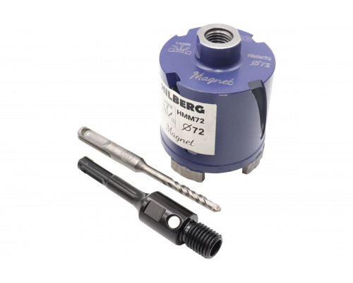 Коронка алмазная по бетону Hilberg 72 мм Laser Magnet Hмм72 HMM72
