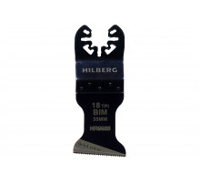 Полотно пильное погружное универсальное Hilberg Bi-M Cobalt 8% 35*44*18 TPI HR9928