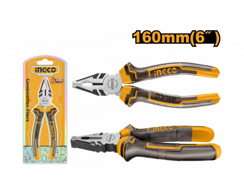 Комбинированные плоскогубцы INGCO 160мм HCP08168