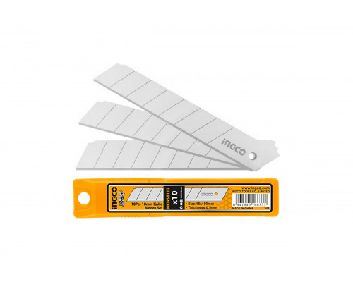 Лезвия сегментные 18 мм, 10 шт INGCO HKNSB112