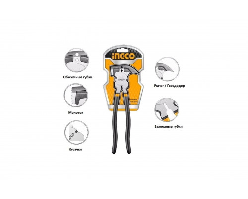 Плоскогубцы для проволочных ограждений INGCO INDUSTRIAL 250 мм HFP2508