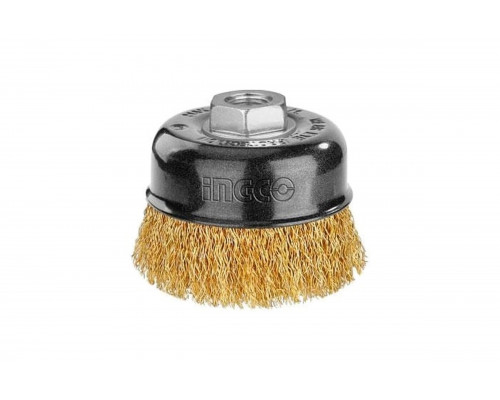 Проволочная щетка с гайкой 75 мм INGCO INDUSTRIAL WB10755