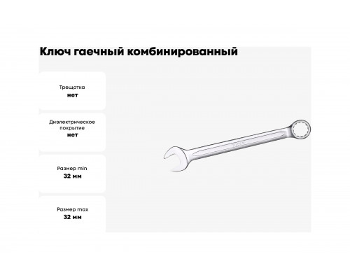 Ключ гаечный комбинированный INGCO HCSPA321
