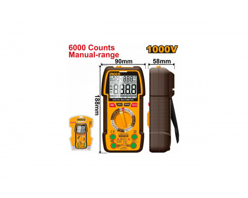 Мультиметр цифровой INGCO 1000В   INDUSTRIAL DM310002