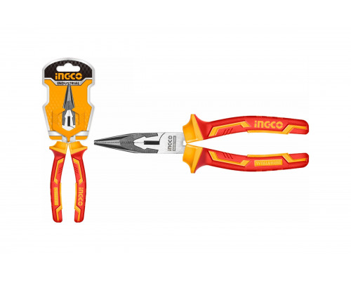 Диэлектрические длинногубцы INGCO 160 мм INDUSTRIAL HILNP28168
