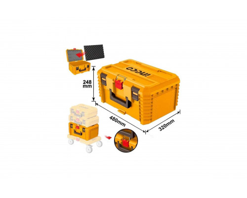 Ящик для инструмента штабелируемый INGCO 480х320х248 мм (2) PBXS103