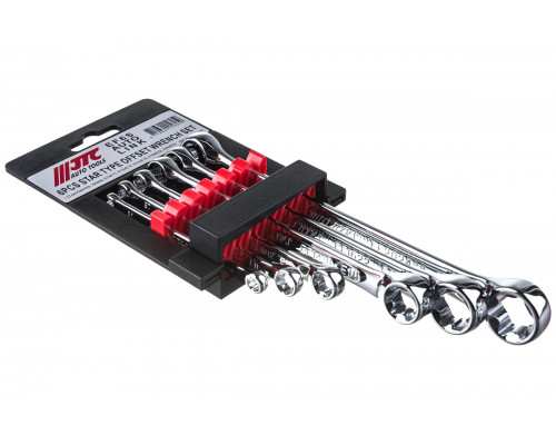 Набор ключей накидных TORX JTC Е6-E24, 6 предметов, EF6S 700736