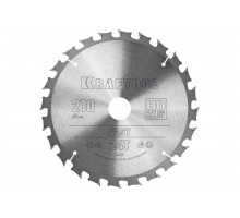 Диск пильный по дереву Fast 210x30 мм, 24Т KRAFTOOL 36950-210-30