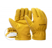 Утеплённые кожаные перчатки KRAFTOOL Extrem Winter XL 1137-XL