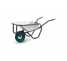 Тачка строительная KRAFTOOL MAXDrive-1 110л, 260 кг, одноколесная, с трубным усилителем 39862