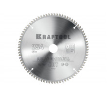 Диск пильный по алюминию Multi material 254x30 мм, 80Т KRAFTOOL 36953-254-30