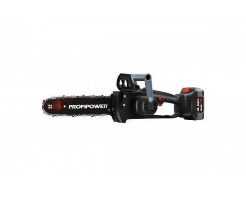 Аккумуляторная цепная бесщеточная пила Profipower MKDUC-20V (Li-ion-1 шт, 4.0 Ач, шина 12