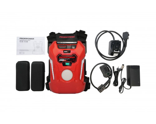 Аккумулятор ранцевый Profipower T7-01 30Ач 20В, Li-ION, 30Ач, 600Вт/ч E0369