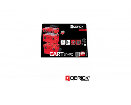 Ящик для инструментов QBRICK System PRIME Cart Red Ultra HD Custom 595x425x660 мм 10501372