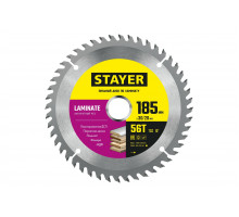 Пильный диск по ламинату STAYER Laminate 185x30/20 мм, 56T, аккуратный рез 3684-185-30-56_z01