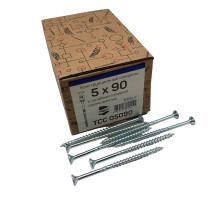 Саморезы Trusty конструкционные TCC 5х90 потайные 100шт /TCC05090
