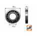 Подшипник коленвала UNITED PARTS 6002-2RSH-CP для STIHL 017/018/MS180 (аналог 95030030312) комплект 2 шт 90-0749
