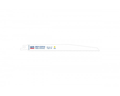Полотно по древесине 3021/225 bi (5 шт; 225х19х1.27 мм; 205 мм; 6 TPI) WILPU 1227200005