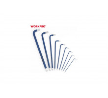 Ключи 6-гранные длинные с шаром WORKPRO 9шт. в держателе PRO WP222011
