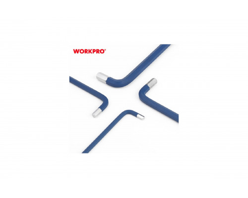 Ключи 6-гранные длинные с шаром WORKPRO 9шт. в держателе PRO WP222011