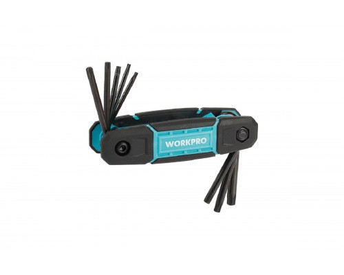 Набор шестигранных ключей WORKPRO TORX, складной, 8 шт.  WP222030