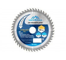Диск пильный по дереву (190х30-20 мм; 48 зубов) Vertextools 190-48-30