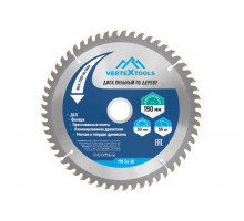Диск пильный по дереву (190х30-20 мм; 56 зубов) Vertextools 190-56-30