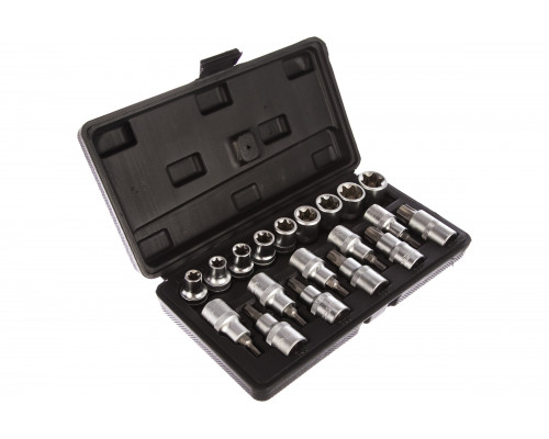 Набор головок TORX E10-E24, Т20-Т70 DR1/2